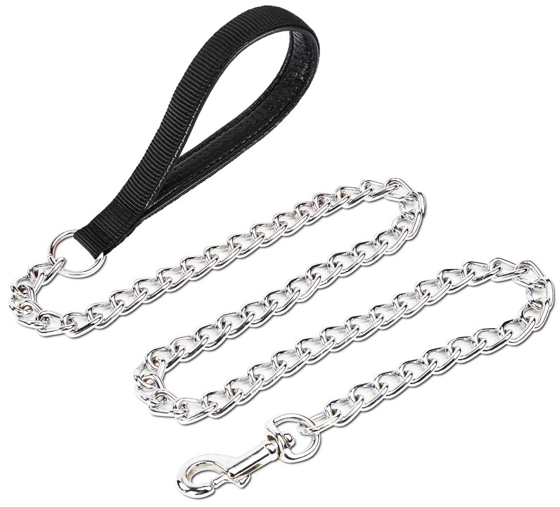 thick chain dog lead