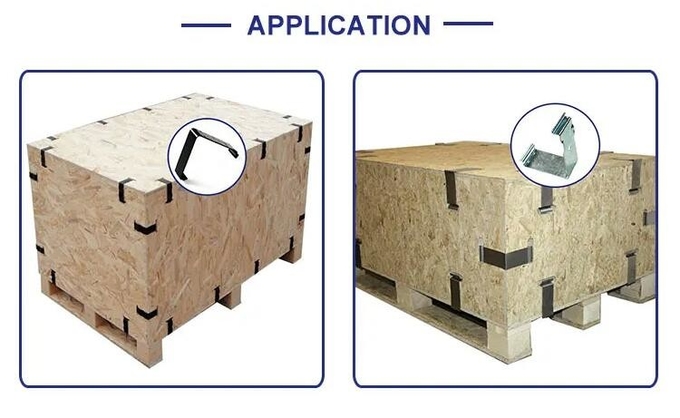 65Mn Sheet Stamping Fabrication Spring Steel Wooden Box Fastener Metal Crate Spring Clips