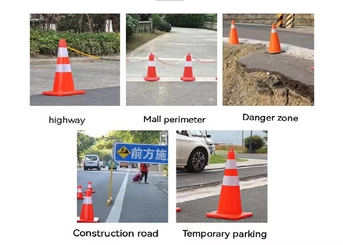 Twistable Reinstatable Road Traffic Cone For Road Safety Customized
