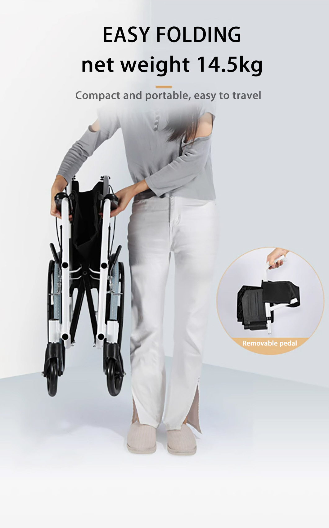 Manual Wheel Chair With Commode Elderly And Disabled Drive Medical Manual Wheelchair