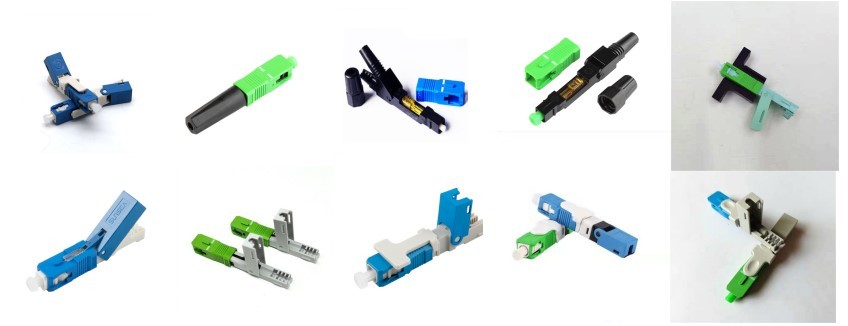 Quick Install Fiber Optic Connectors , FC UPC Fiber Connector For FTTH Network Solution