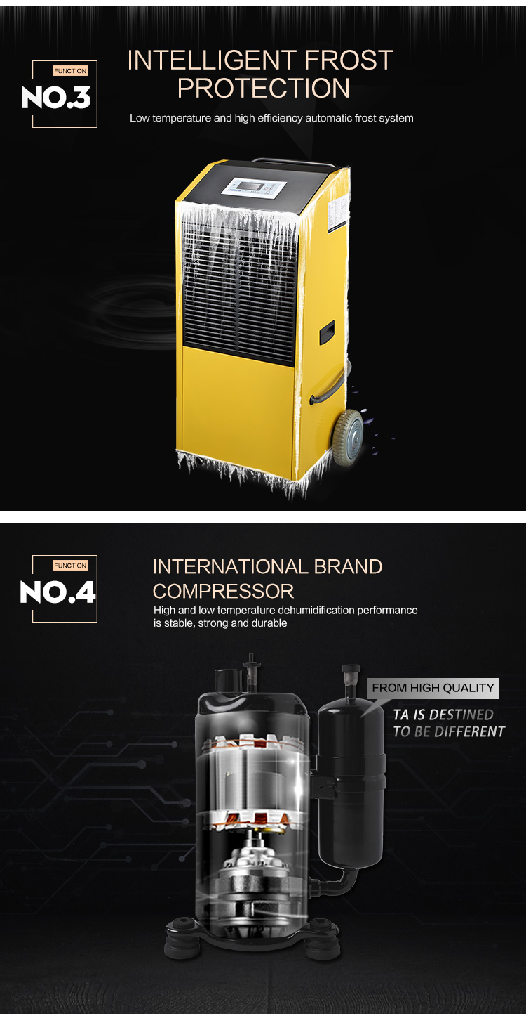 Commercial Portable R290 Refrigerant Dehumidifier Air Dryer Industrial