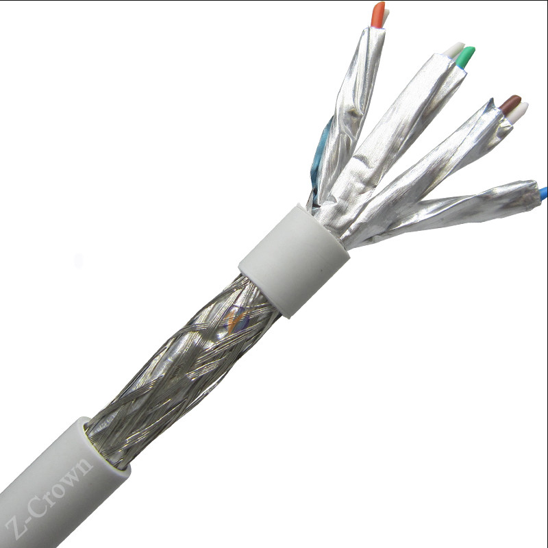 Copper Passed Test CAT7 4Pair Twisted SFTP CAT7 LAN Cable 1000ft