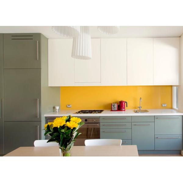 2.4M Real Wood Modern Gloss White Kitchen Cabinets Modular Kitchen Unit ODM