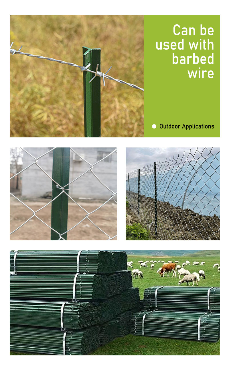 Popular Standard 1.2M Y Steel Fence Posts For Farm