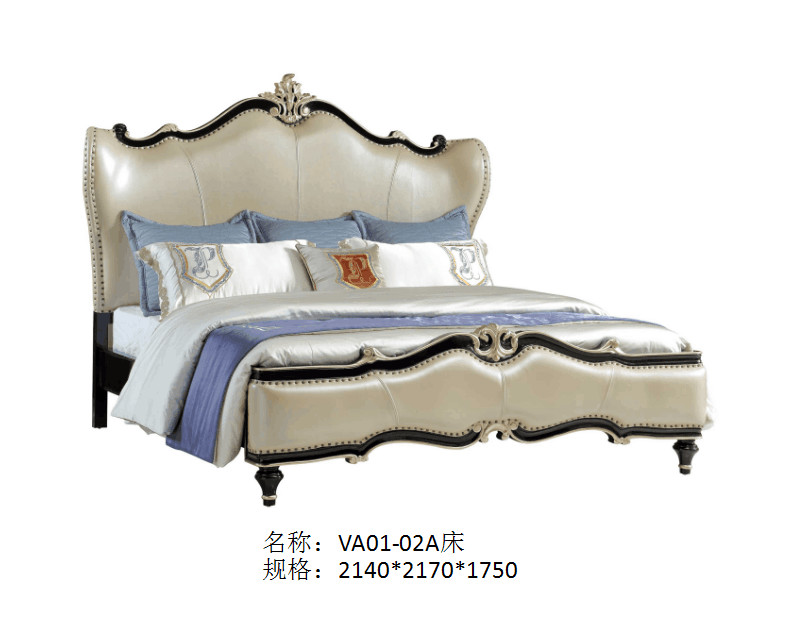 Luxury house of Villa Bedroom furniture Dresser with Mirror stand in Beech wood carving