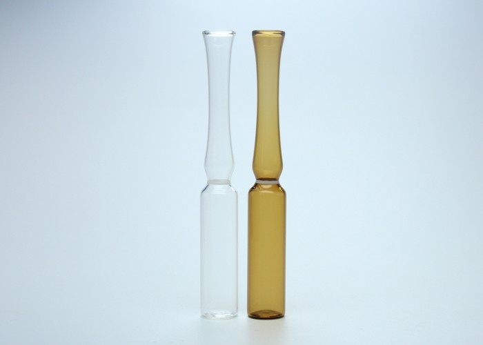 ISO Standard Empty Glass Ampoule Vial Clear / Amber Color 5ml Capacity