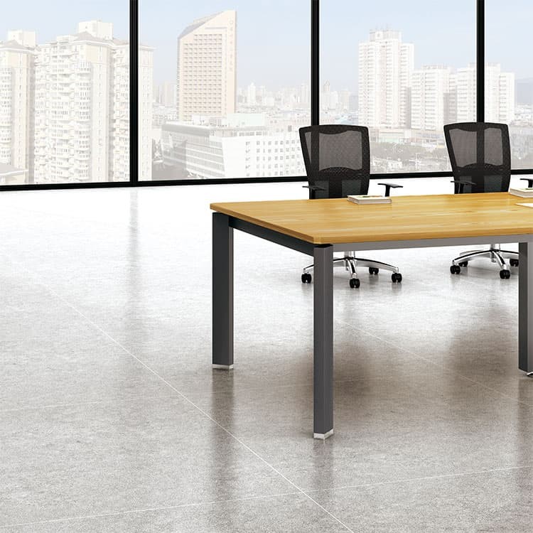 L Shaped Yellow Desktop Luxury Modern Executive Desks MFC Director Tables