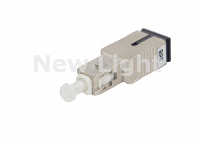 Easy Assembly SC Fiber Optic Attenuator Grey Color For Passive Optical Networks