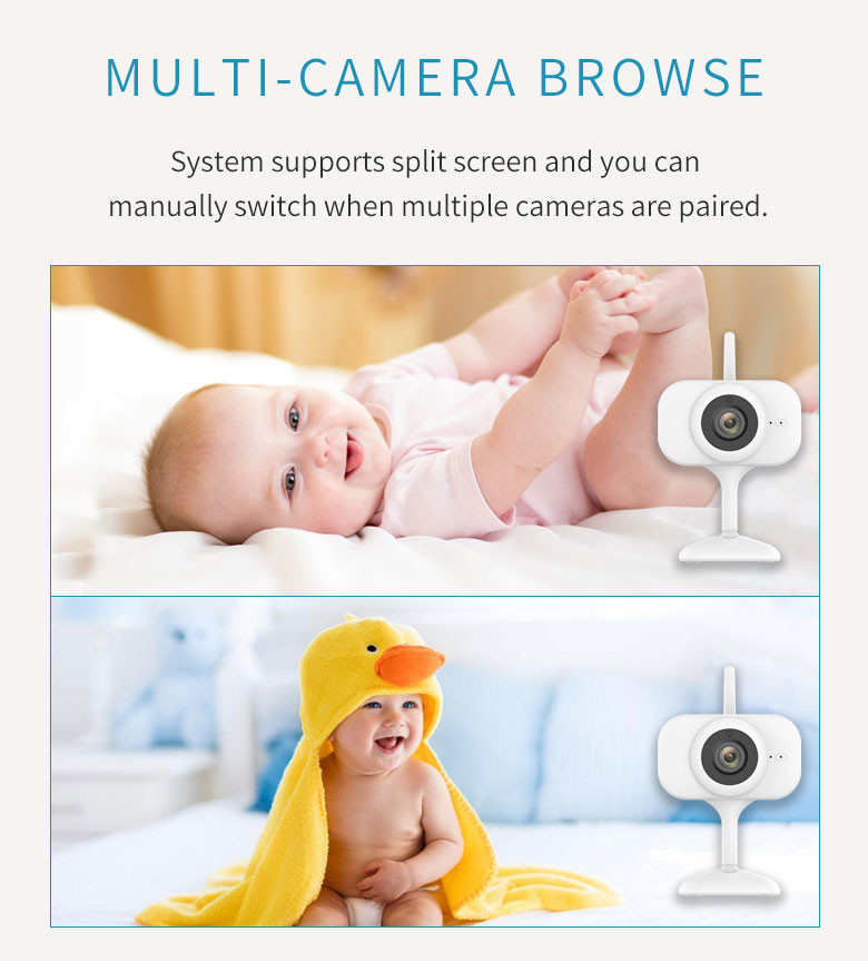 4.3" VOX Pet Camera Video Audio Two Way Monitor Multiple Languages