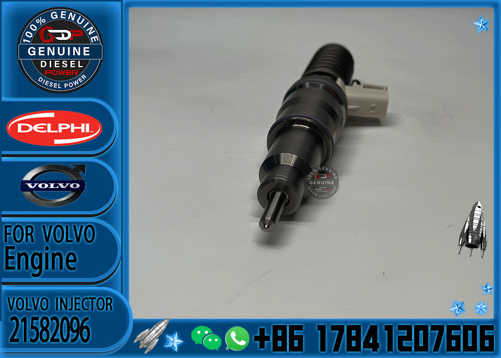 Common Rail Injector 20430583 21582096 for Renualt Truck Injector for VOLVO FH12 FM12 diesel Fuel Injector 20430583