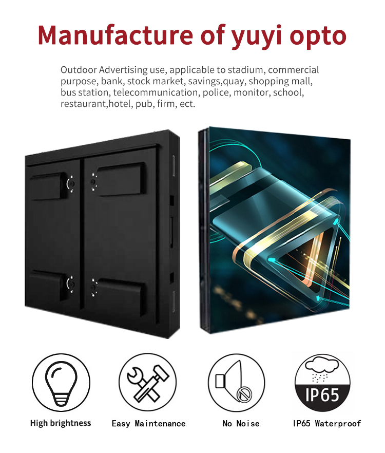 HD P2.5 P3 P4 P5 P6 P8 P10 Outdoor Large LED Display Screen For Video Wall Advertising