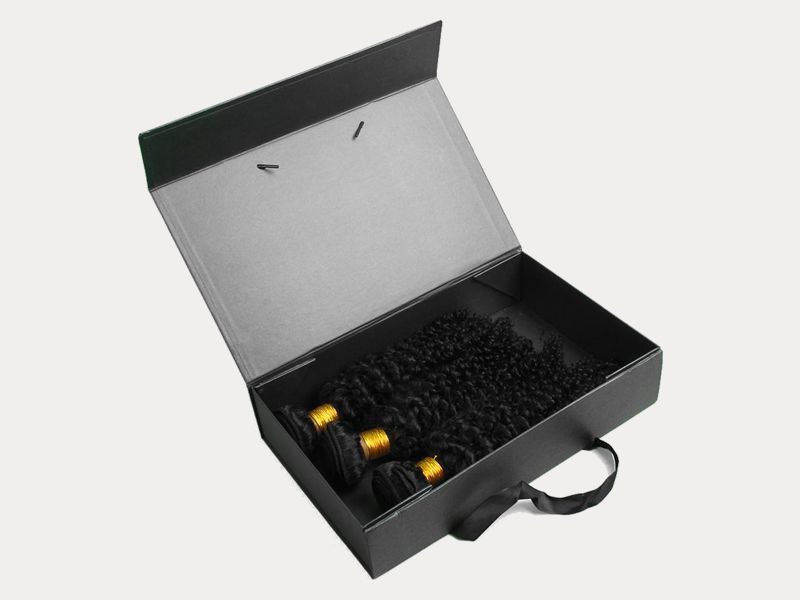 Custom Printed Packaging Paper Magnetic Folding Foldable Gift Box for Cosmetic Tea Coffee Perfume Jewellery Wig Human Hair Extension