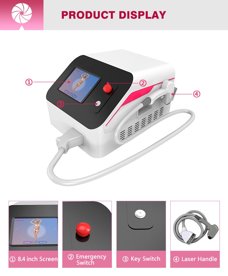 Portable CE approved 808nm laser medical machine diode hair removal laser machine price