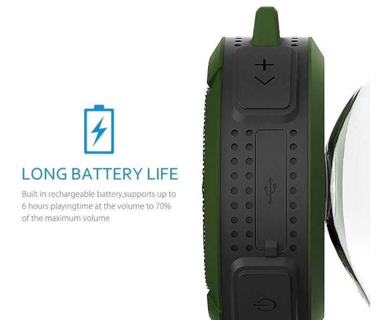waterproof mp3 player C6 IP65 Waterproof Wireless Bluetooth Speakers Waterproof for Outdoor Indoor and Use in shower for