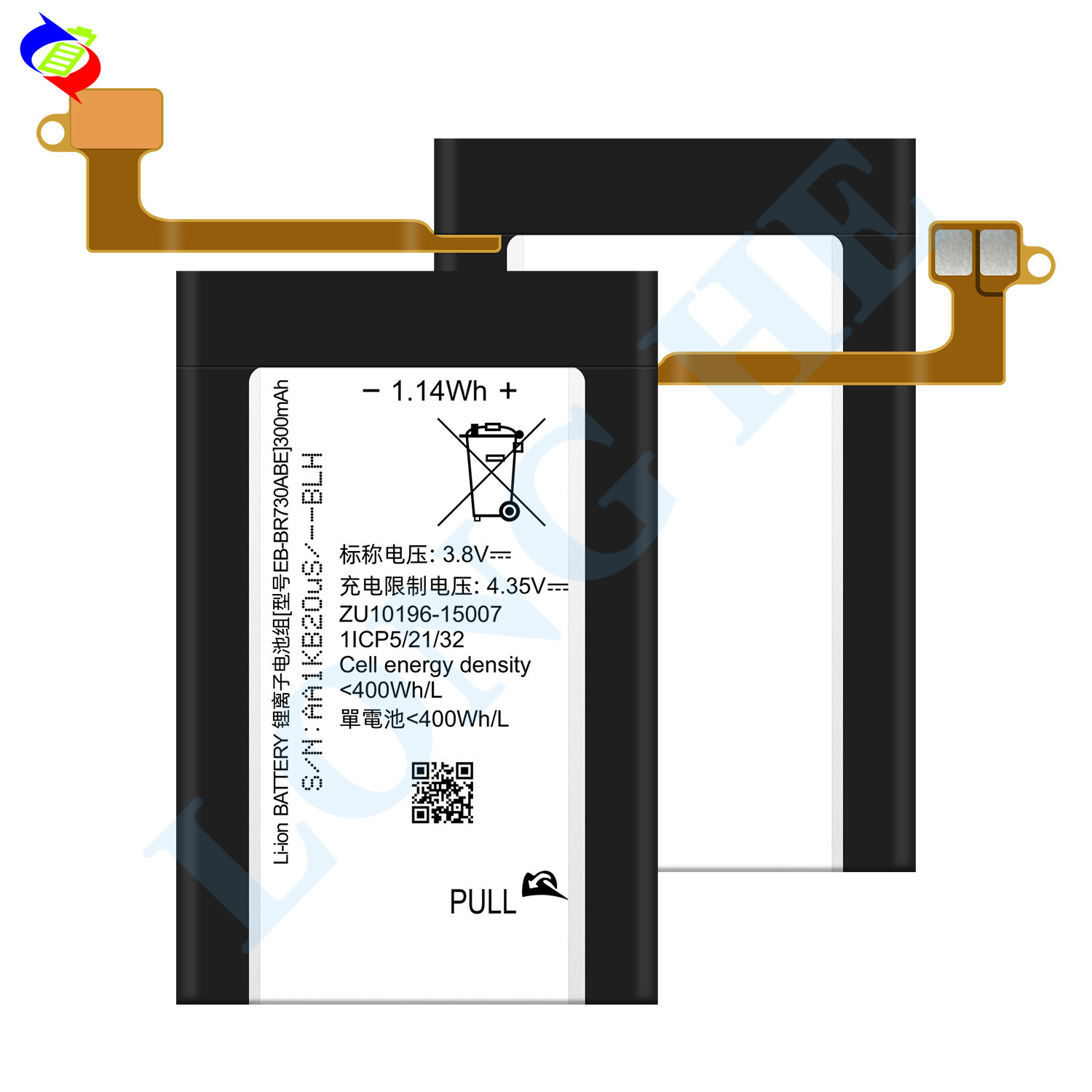 Battery For Samsung Gear S2 3G Version R730 SM-R600 SM-R7320 SM-R7300 SM-R7200 EB-BR730ABE 300mAh