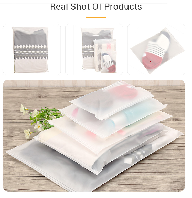 Pe Custom Plastic Bags Waterproof Underwear Storage Bag For Clothing