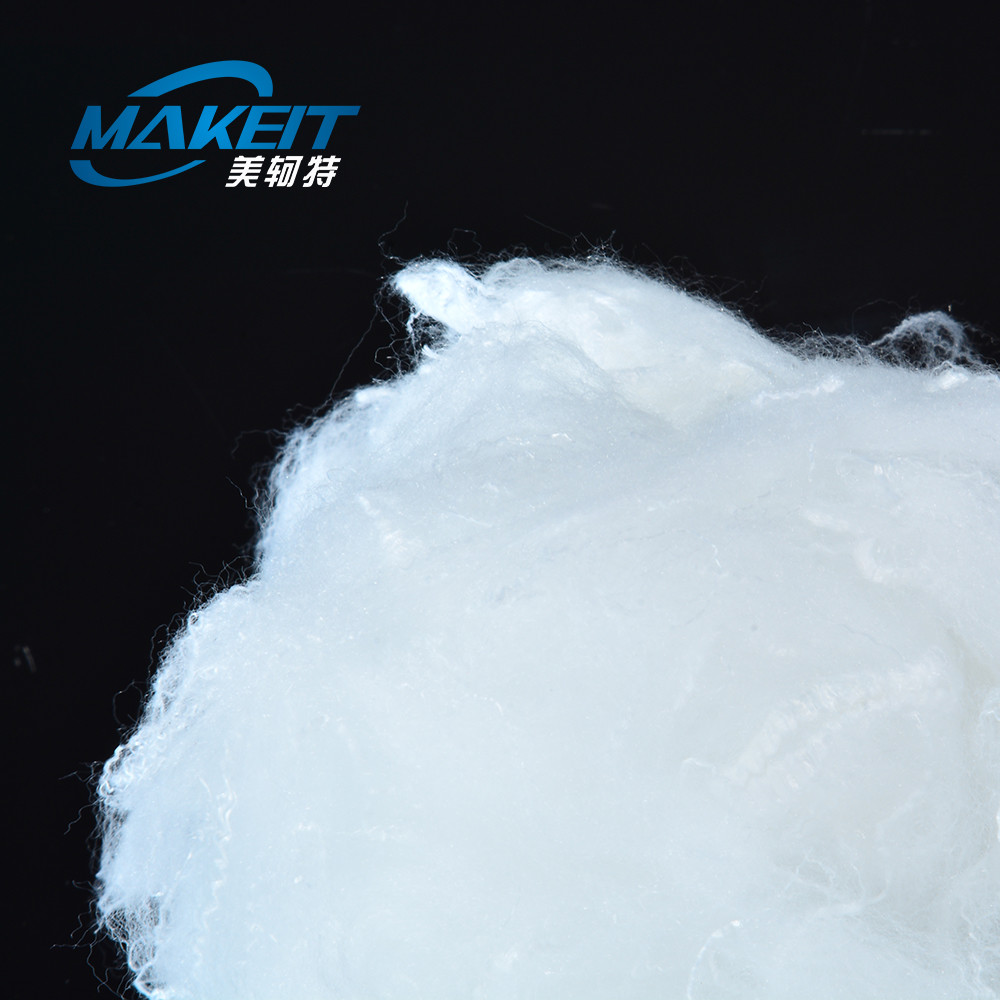 0.9d Eiderdown Like Padding Synthetic Staple Fibres For Pillow Filling Materials
