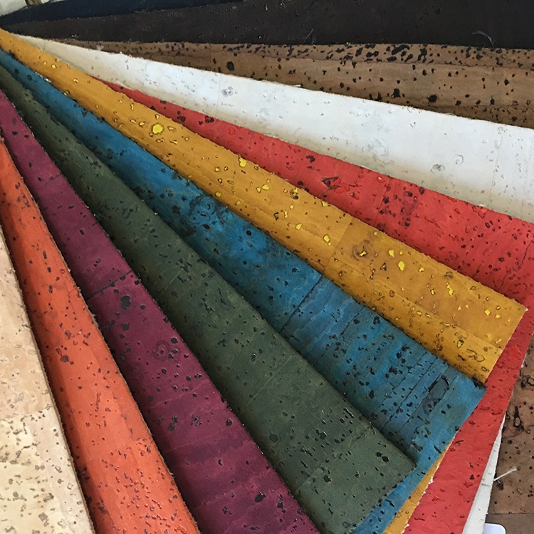 Bread Veins Cork Leather Fabric Elegant Appearance Artificial Strong Color Fastness