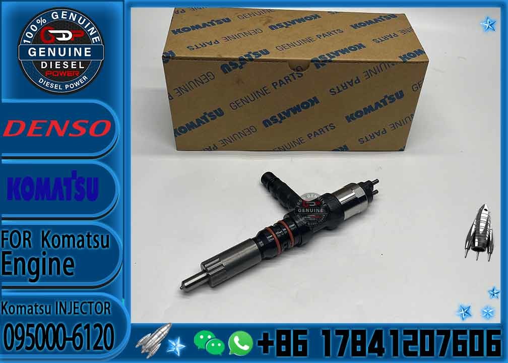 Common rail 095000-6120 Common rail injector 095000 6120 is applicable to Komatsu engine 6261-11-3200 injector