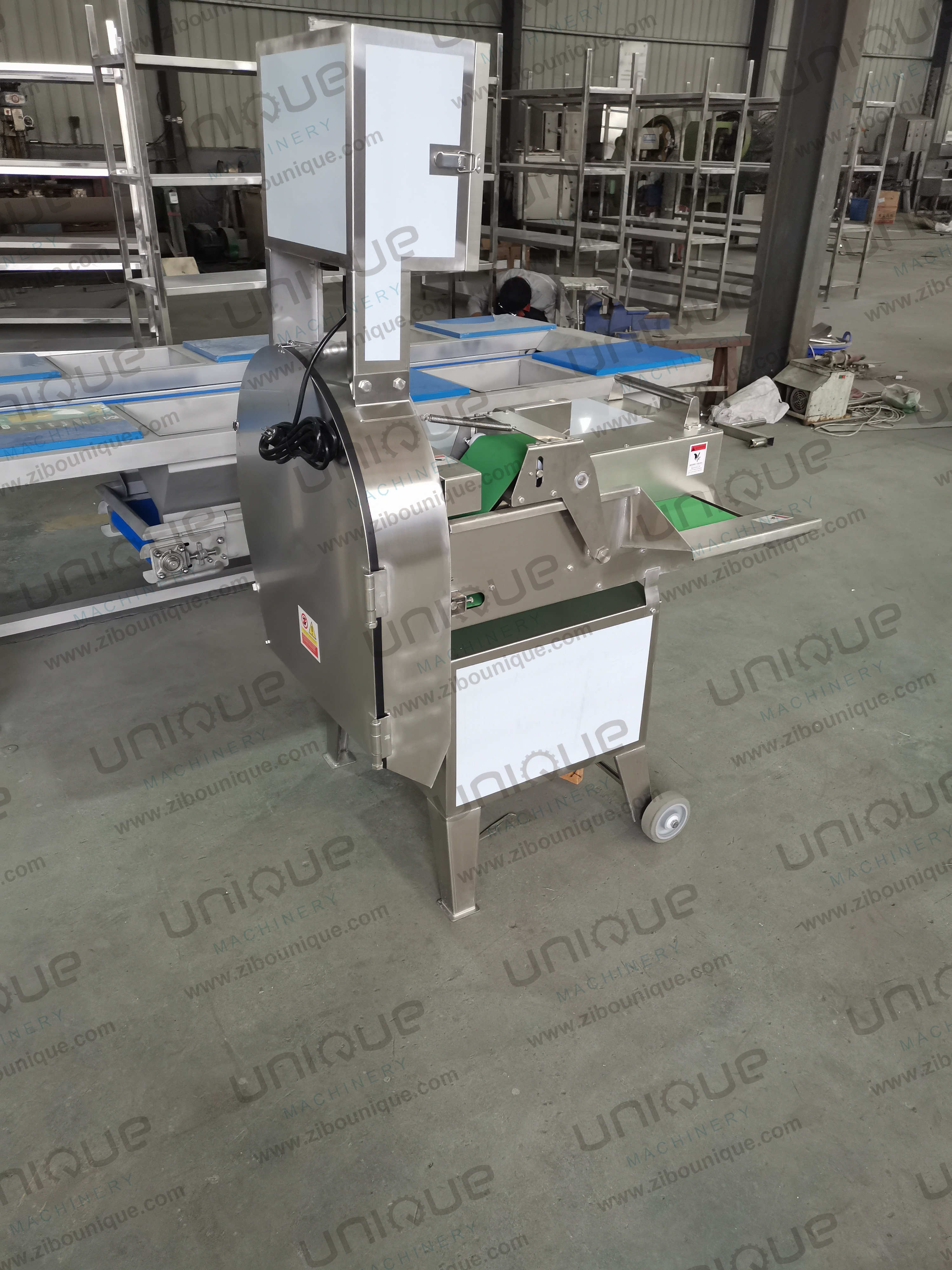 High Capacity 2.25kw Green Onion and Cucumber Slicing Machine with Big Advantage