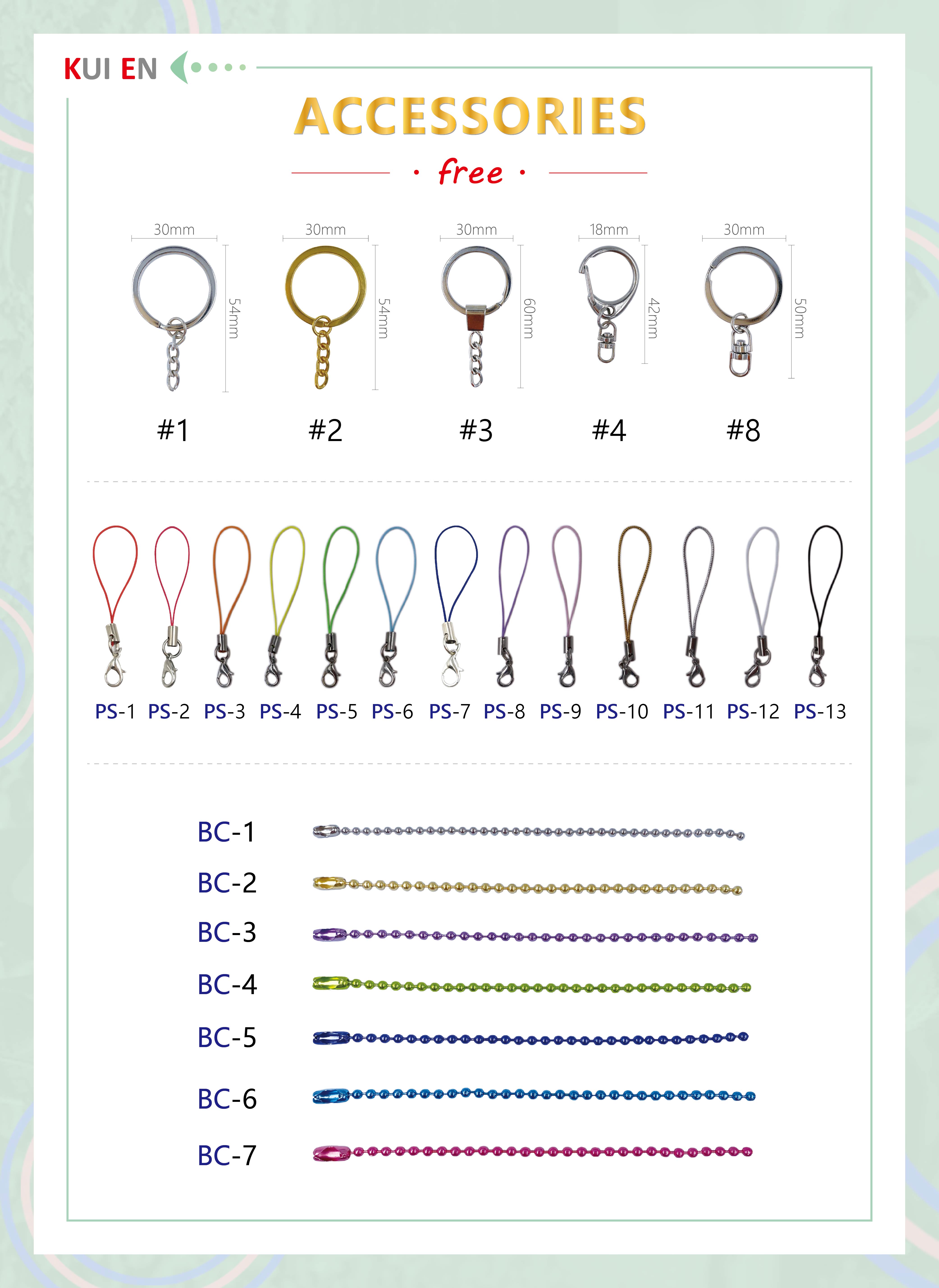Custom high quality small acrylic epoxy glitter charm plastic linked anime keychain for game fans souvenir