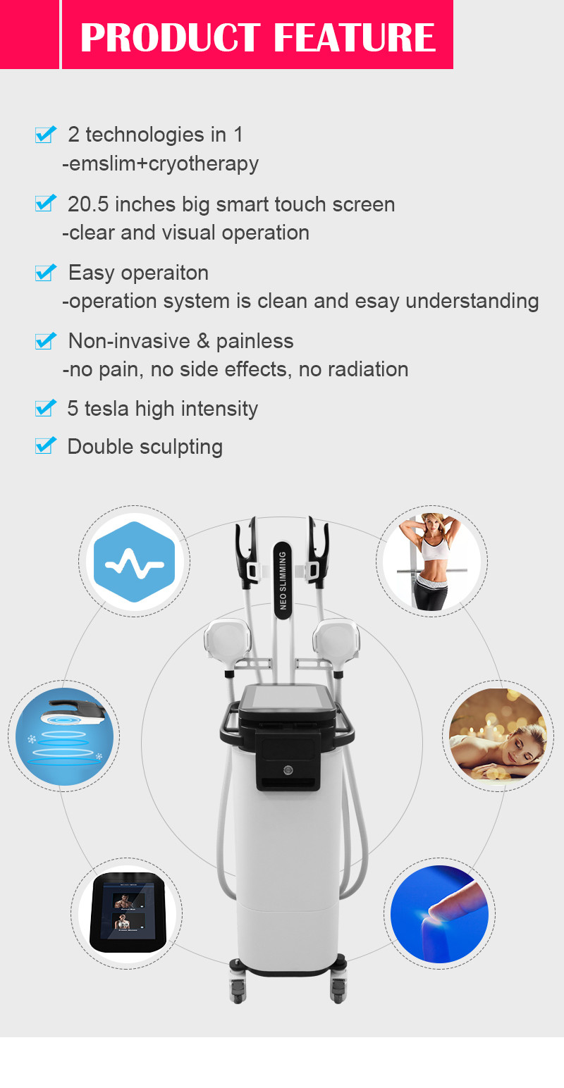 4 Handles Muscle Sculptinging Machine Slimming RF Body Contouring Device