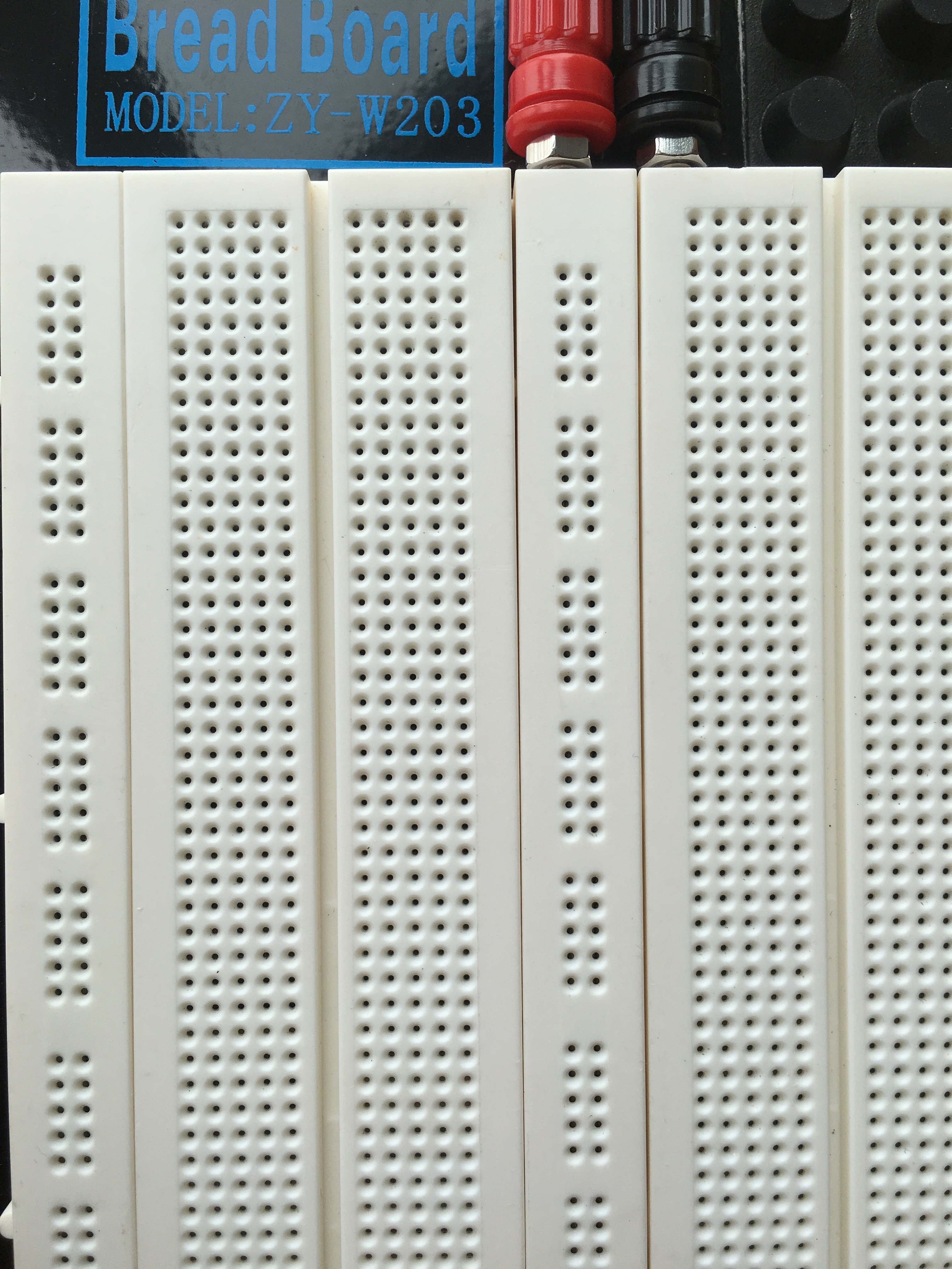White Round Hole Breadboard Solderless