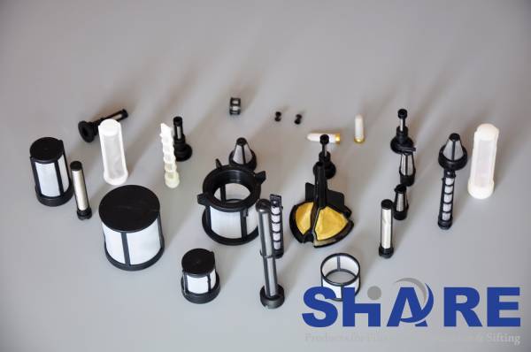 Customized Over Molding Plastic PP Filter With Woven Mesh 0
