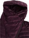 100% Polyester Oxblood Red Full Zip Hoodie Lightweight Hooded Jacket