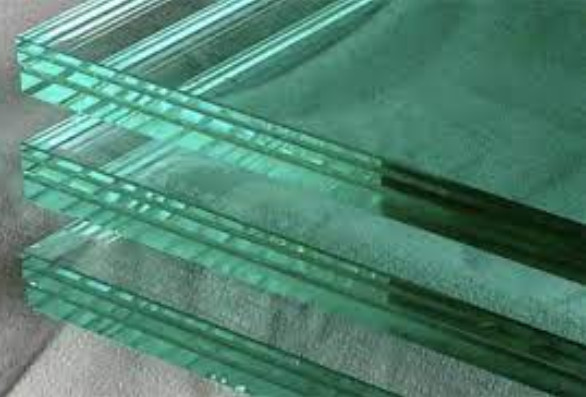 PVB Flat Tempered Laminated Glass with Colors Green/Gray/Bronze