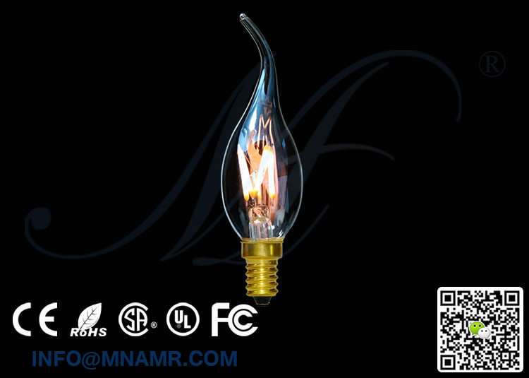 High Quality E14 C35 LED Bulb 4Watts 400lm Dimmable 2 Years Warranty UL Approved