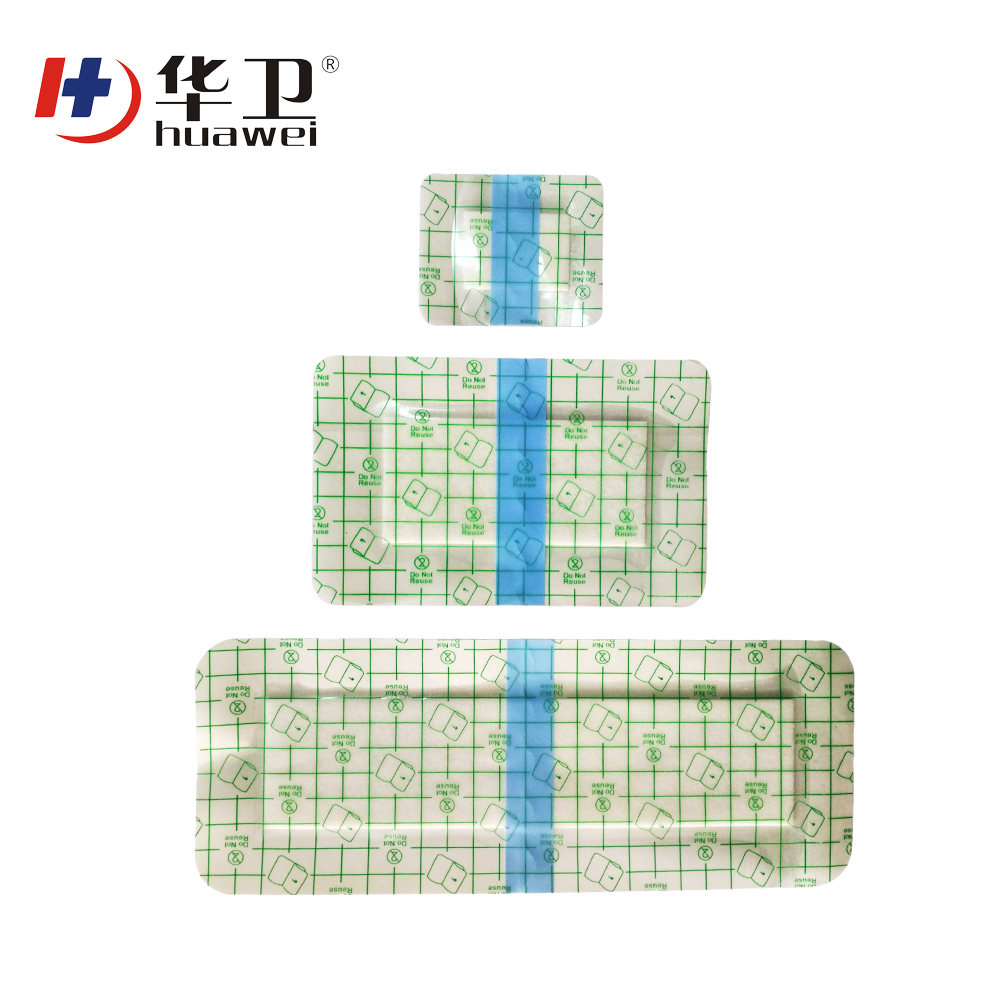 Transparent Wound Dressing With Absorbing Pad Hot Sale PU Transparent Wound Film Dressing