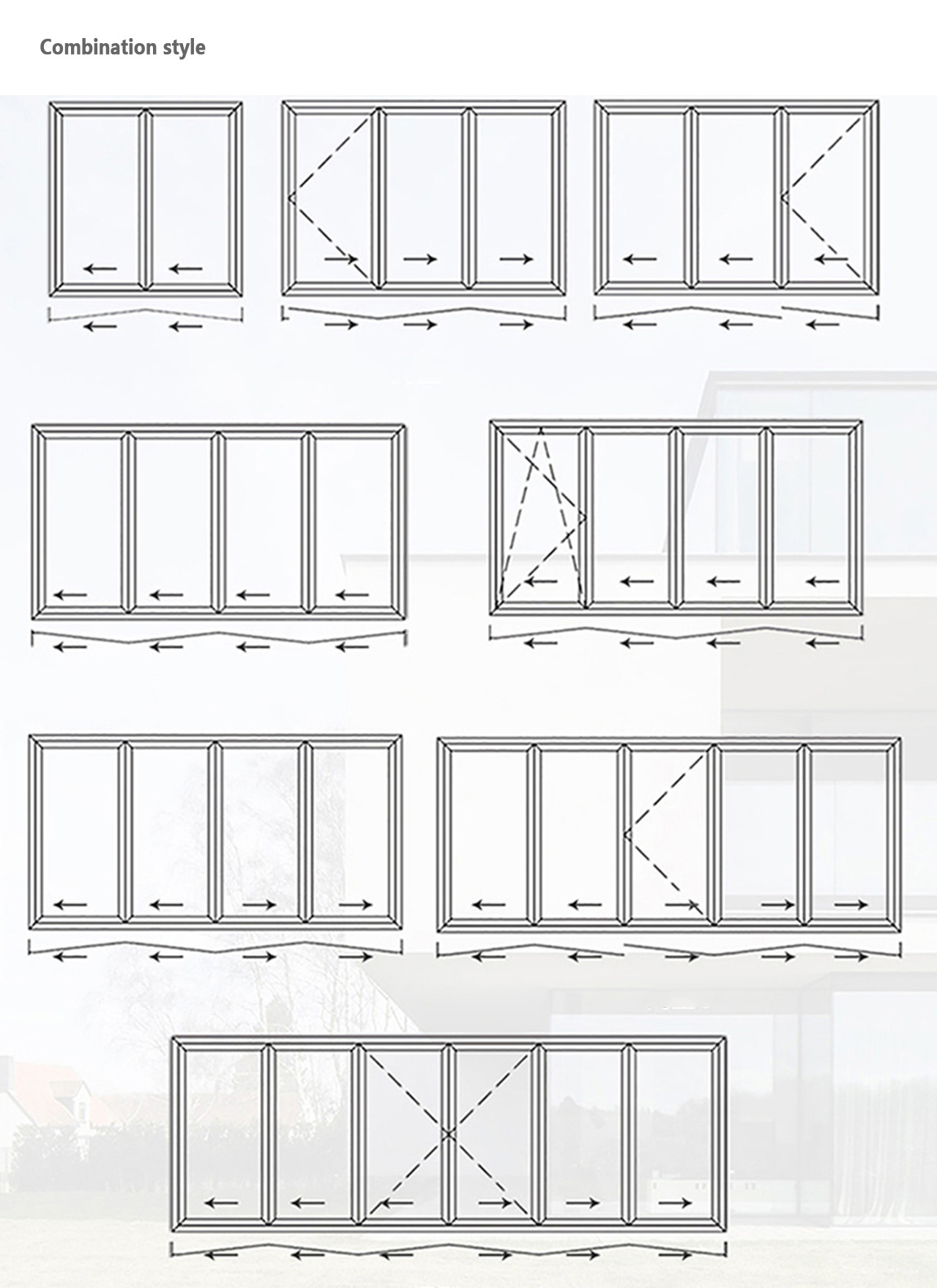 Bifold Sliding Glass Folding Window Doors For Patio 77mm Insulated Aluminum