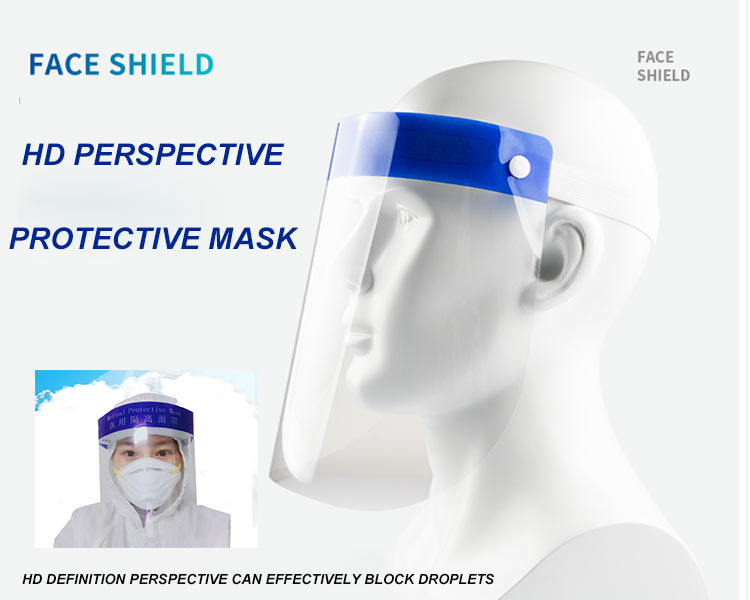 Visor Medical Anti-Fog Dental Clear Full Face Protective Disposable Face Shield With Splash Shield
