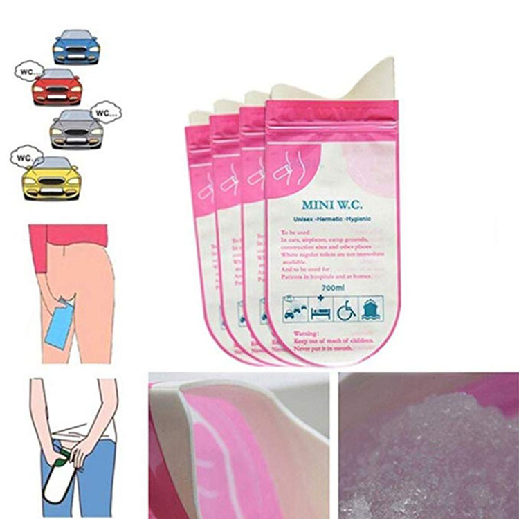 700CC Urine Bag Disposable Camping Collection Emergency Urinal Bag for Men and Women Portable Pee Bag for Travel Traffic jam