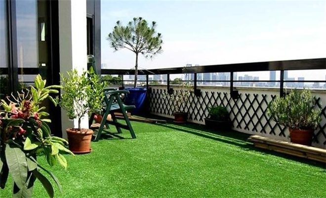 Backyard Decoration Synthetic Playground Turf / Fake Artificial Turf Playground Fantastic