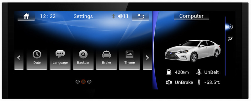 Ouchuangbo 10.25 car radio gps 4 Core CPU for Lexus IS with USB WIFI reverse camera wifi BT android 6.0 system
