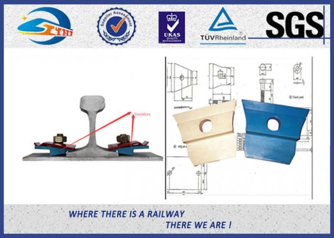 PA66 Rail Nylon Insulator Plastic and Rubber Part for Railway Fastening System