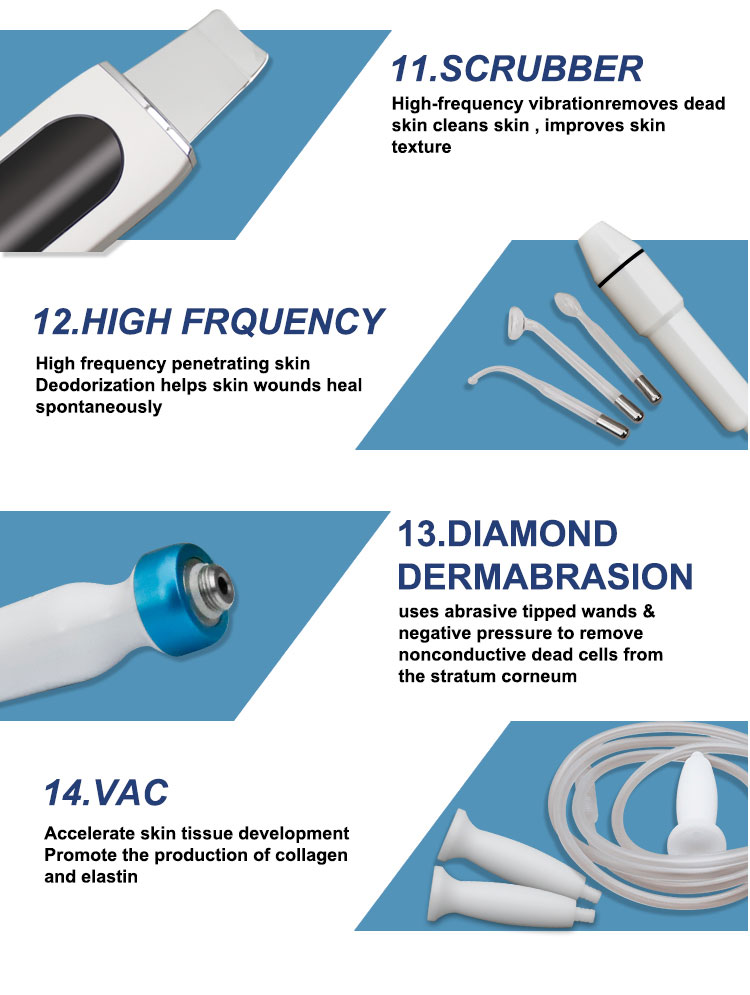Multifunctional Hydro Dermabrasion Profession Anti Aging Diamond Peeling Injection Facial Oxygen Beauty Equiment