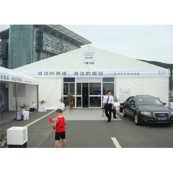 Custom 30 x 50 Frame Tent For Auto Show , Big Event Tent With ABS Hard Walls