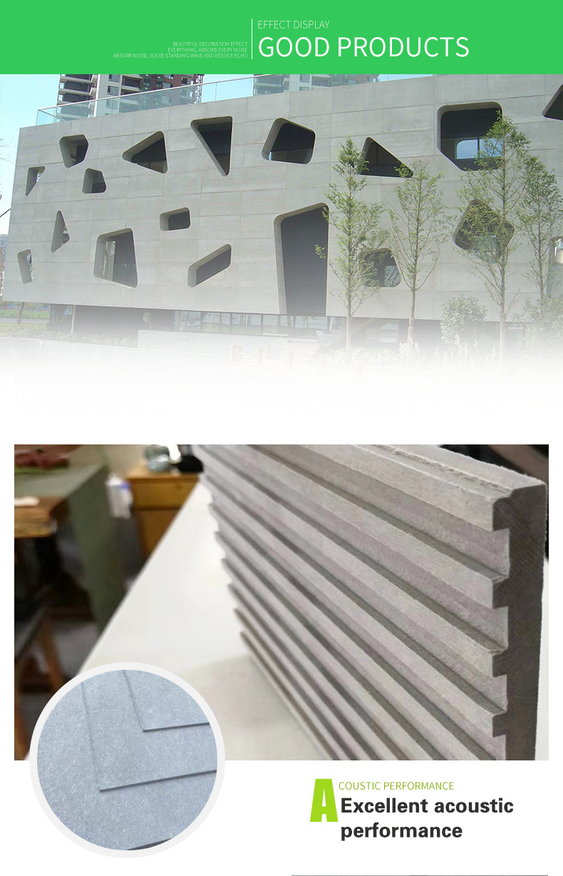 Waterproof Reinforced Fiber Board with Good and Polished Surface Calcium Silicate