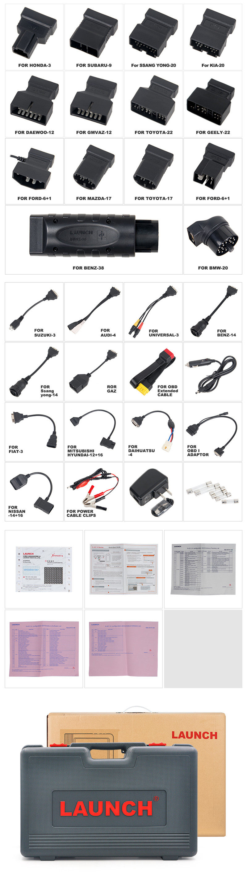 Original Launch X431 V+ & X431 HD heavy duty 10.1 diagnostic scanner tool