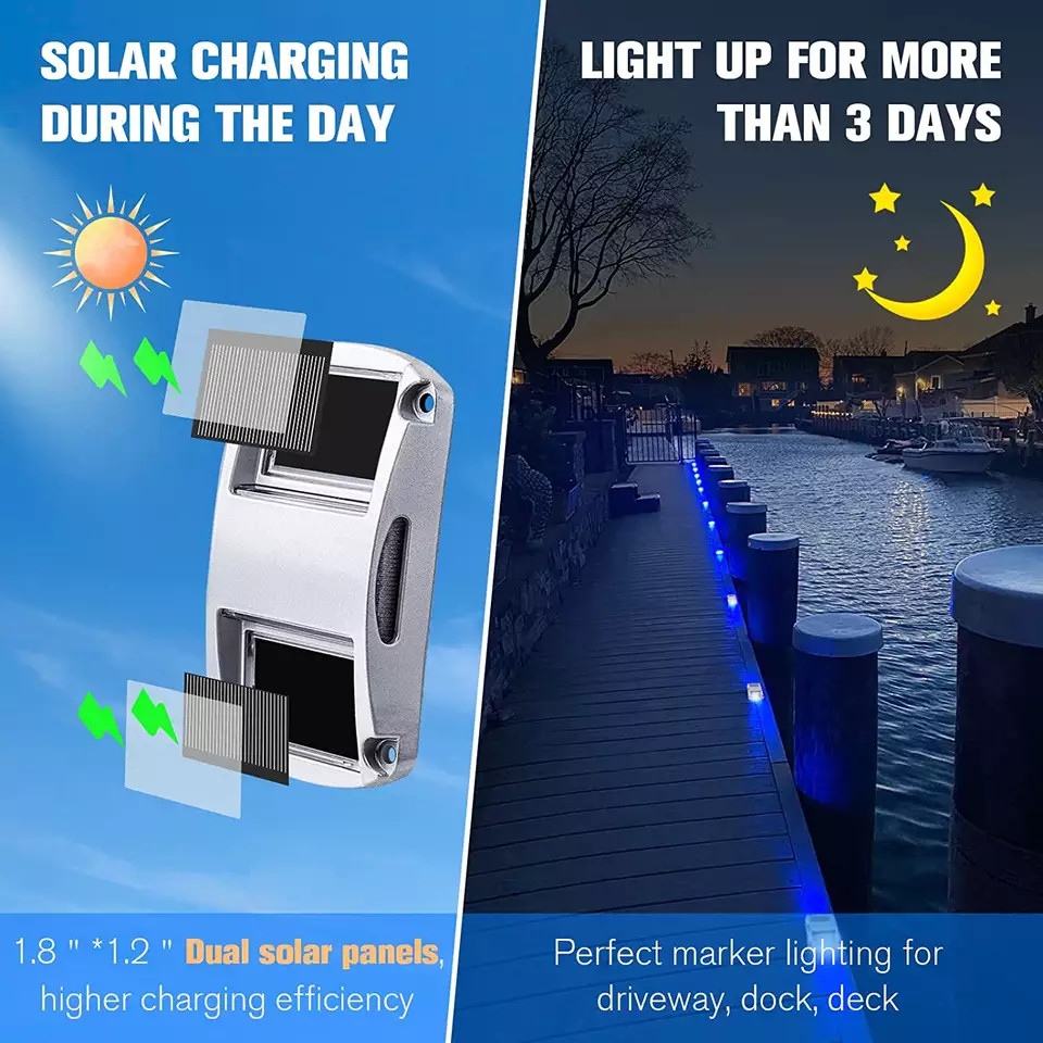 IP68 Aluminium Solar Reflective Road Stud Car Shape Solar Powered LED Deck Lights