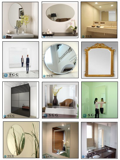Float Glass Aluminum Mirror 5mm (2mm,3mm 4mm,5mm,6mm)