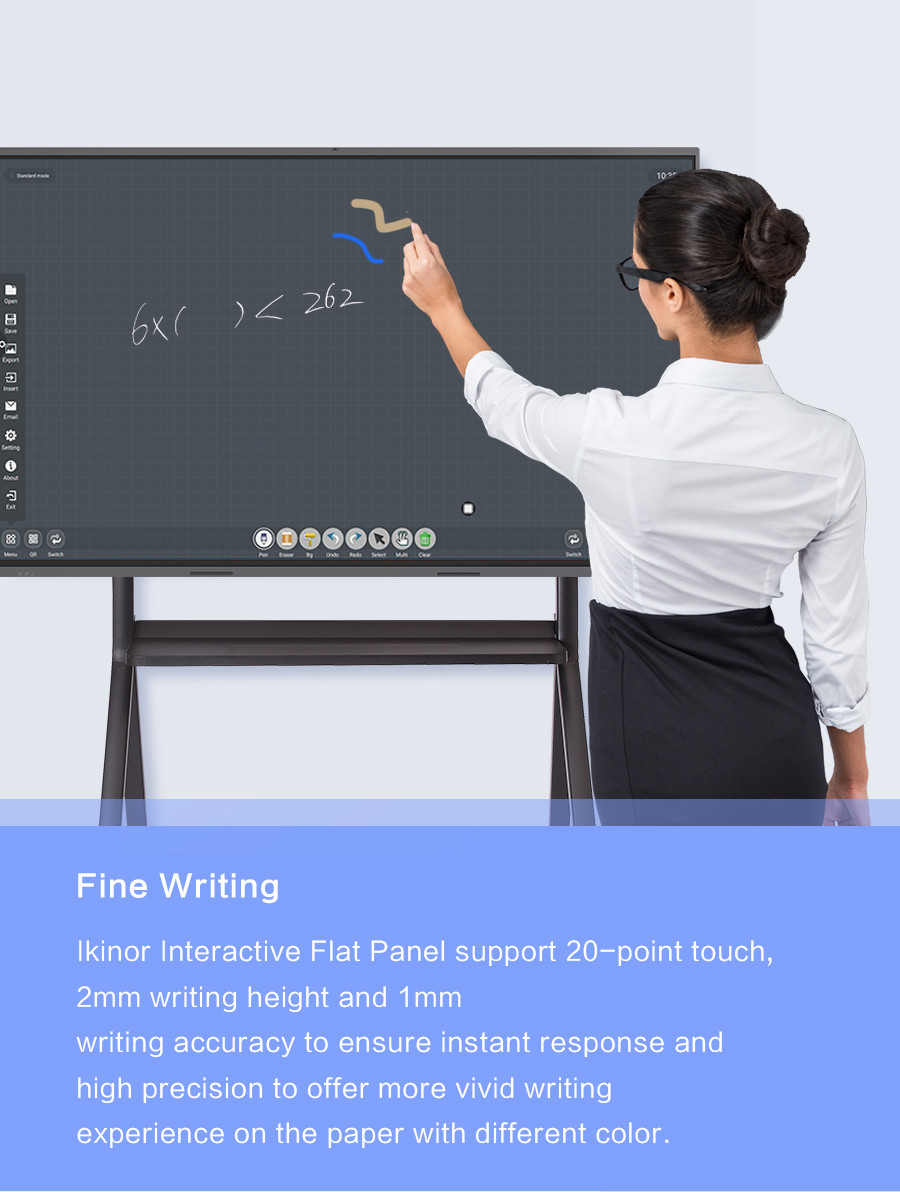 LED LCD Interactive Electronic Whiteboard Interactive Flat Panel 65 Inch