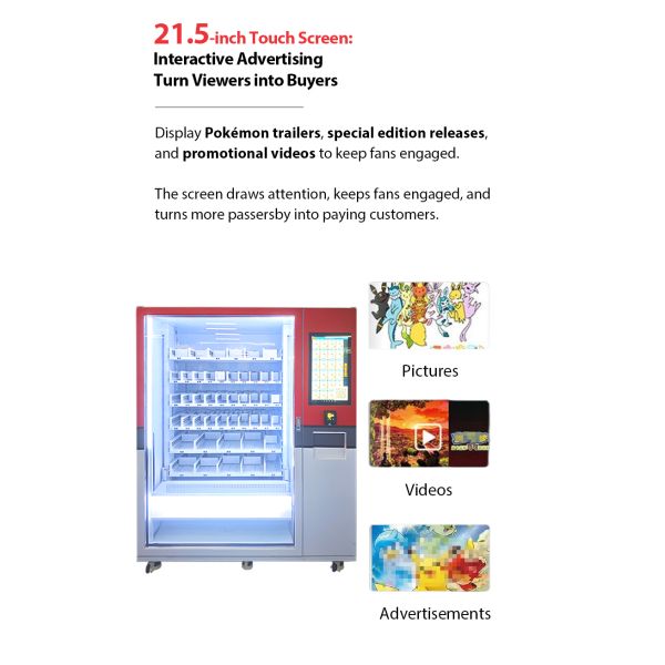 Toy Vending Machine with Multiple Payment Options and Card Reader