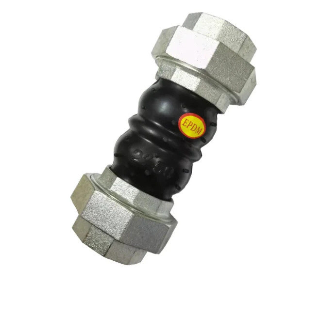 Screw Threaded Coupling Union Type Custom Rubber Expansion Joint SS304 DN15-DN80