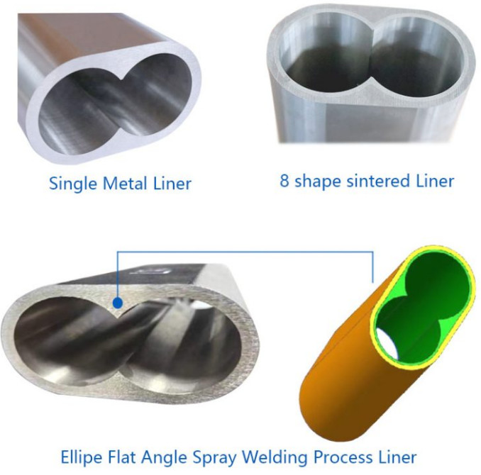 High Wear Tungsten Carbide Twin Screw Extruder Elements Barrels