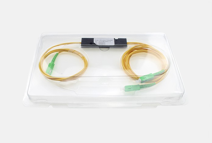 700 2 1x2 Splitter Fiber FTB Splitter / SC APC Splitter For Fiber Optic Cable